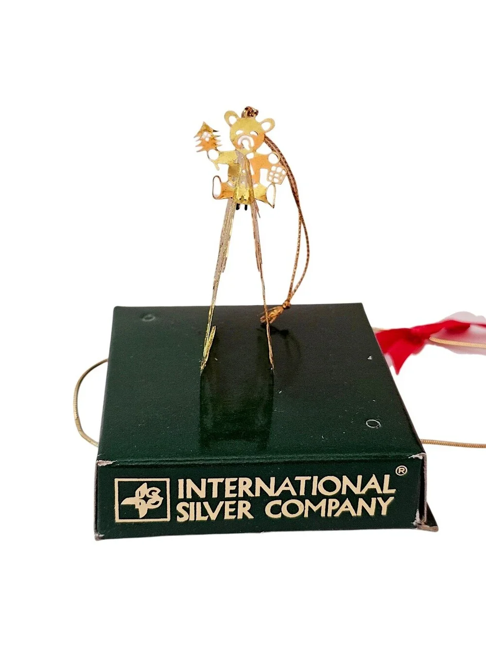 1991 International Silver Company Solid Brass Rocking Horse Ornament